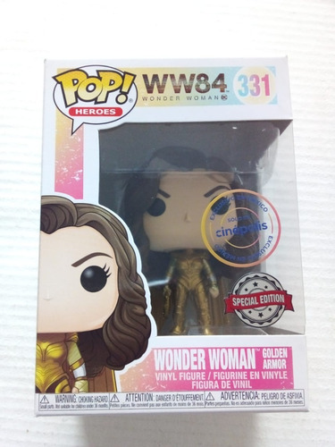 Funko Pop Heroes Wonder Woman Golden Armor Ww84 331