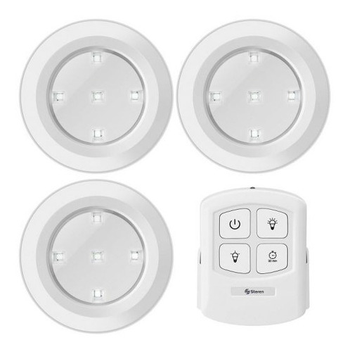 Luz De Led Lámpara Armario Focos Clóset Recargable Usb 6pzs
