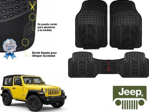 Tapetes Uso Rudo Negros Rd Jeep Wrangler Sport 2015