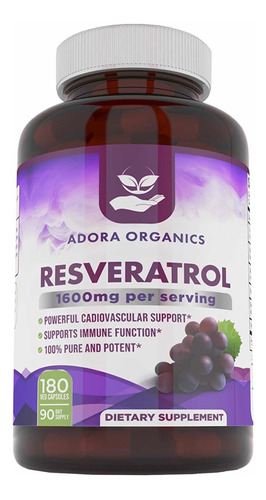 Vitaminas Trans Resveratrol En Capsulas 1450mg Antioxidante