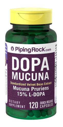 Piping Rock Mucuna Pruriens Dopa 350mg 120cápsulas Original