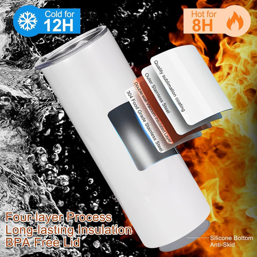 Termo Bts Suga Yoongi Agust D 2 Skinny Tumbler 600ml 20oz Blanco