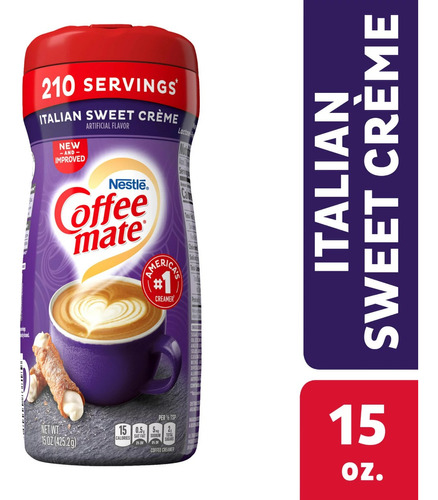 Crema Para Cafe Coffee Mate Crema Dulce Italiana 452g