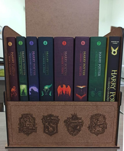 Caixa Para Coleção Harry Potter 8 Livros Capa Dura Box Mdf | Parcelamento  sem juros