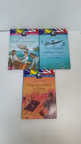 comprar Livro A Ilha Misteriosa Viagem Ao Centro Da Terra E Vinte Mil Léguas Submarinas Júlio Verne A1705