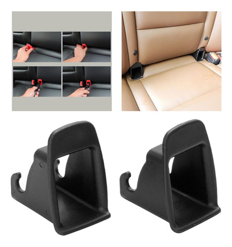 . Trava Isofix Genérica Para Assento De Carro, 2 Preto