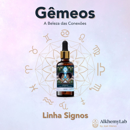 Floral Signo Gêmeos Fórmula De Ativação Conexão E Intelecto AlkhemyLab