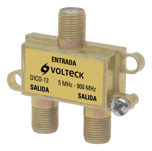 Divisor Coaxial De 1 Entrada Y 2 Salidas Volteck