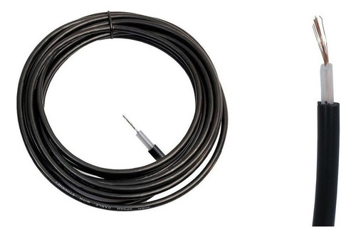 Rolo 06m Cabo De Alta Isolação De Tensão Alc 5mm 22 Awg