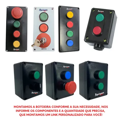 ONOFF D Head 9.5° XCBT Botoeira On Off Sobe Desce Liga Desliga Start Stop | Frete grátis