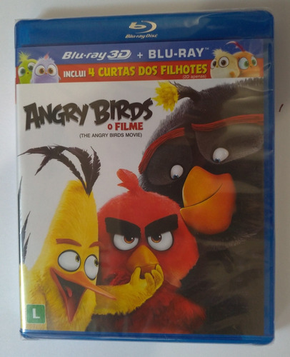 Angry Birds - O Filme - Blu-ray 3d + 2d + 4 Curtas - Lacrado