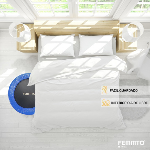 Imagen 5 de 10 de Mini Trampolin Saltarin 1 Mts Cama Elastica Gimnasia Deporte