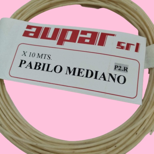 Imagen 2 de 9 de Pabilo Mediano Con Baño X 10 Mts. Para Todo Tipo De Velas.