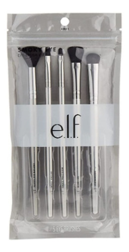 E.l.f. Set De Brochas De Ojos, Smoky Eye, 5 Pinceles