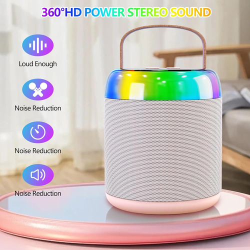 Mini Máquina De Karaoke, Altavoz Portátil Bluetooth 5.3 Con