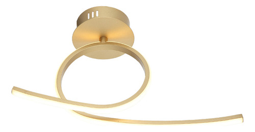 Pendente Led Plafon Eva 18w 3000k/6500k Dourado Bivolt Avant