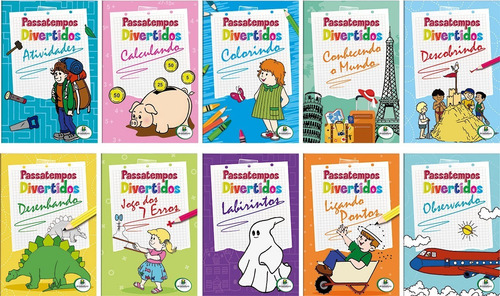 Livro De Passatempos Divertidos C/10 Unidades