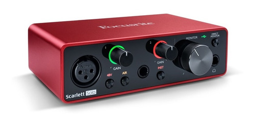 Interface Audio Focusrite Scarlett Solo 3 Gen Promocion
