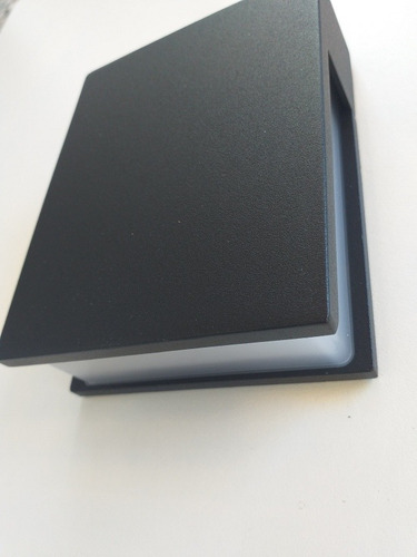 Imagen 2 de 6 de Aplique De Exterior Baliza Aluminio Negro Led 4.8w