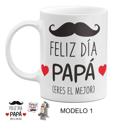 Caja Con 24 Tazas Día Del Padre Varios Diseños