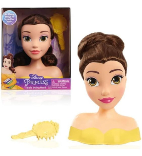 Mini Cabeza Para Peinar Bella Disney Princesas