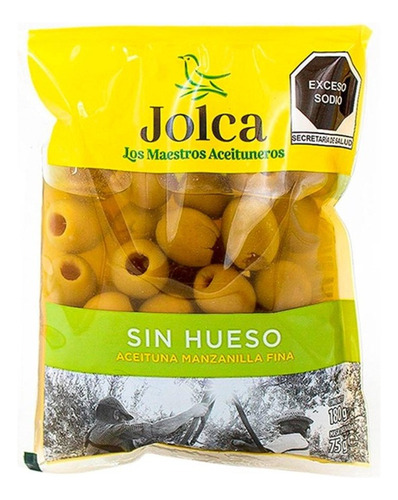 13 Pzas Aceituna Verde Jolca Manzanilla Fina Sin Hueso 180 G