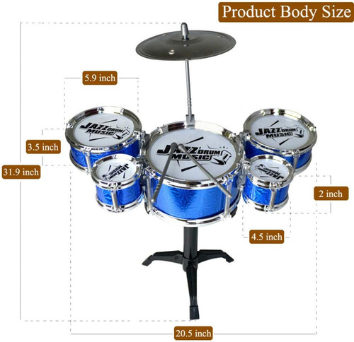 Skloer Kids Drum Set De Instrumentos Para Niños Pequeños Per