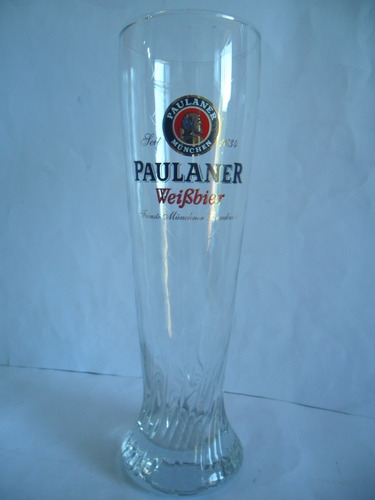 Vaso De Cerveza Paulaner Weibbier Largo 0,5l. Impecable.///