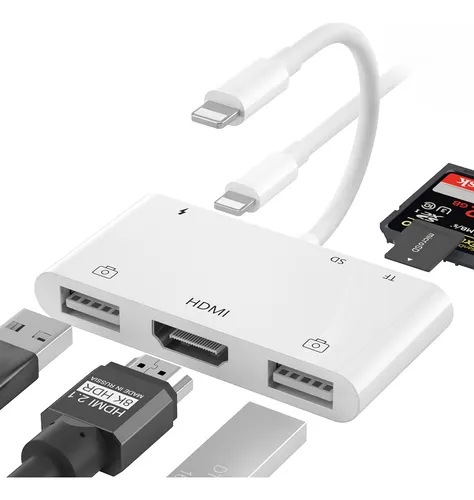 Pnblaece Adaptador Hdmi Para iPhone A Tv, Adaptador Av Digit