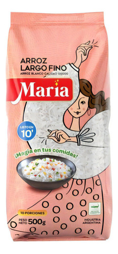 Arroz María Largo Fino X 500 G