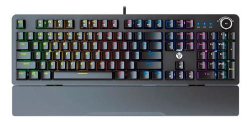 Teclado Gamer Mecanico Fantech Maxpower Mk853 Rgb- Revogames Color del teclado Negro Idioma Inglés US