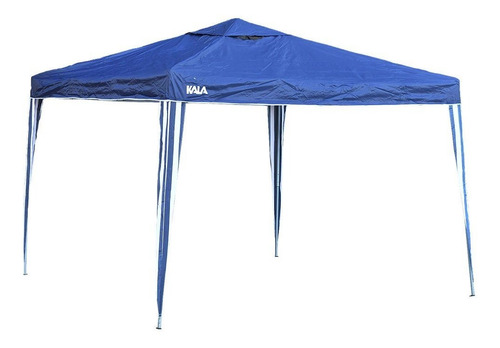 Imagem 3 de 5 de Tenda Gazebo Azul Em Poliéster 3x3m Dobrável 103888 Kala