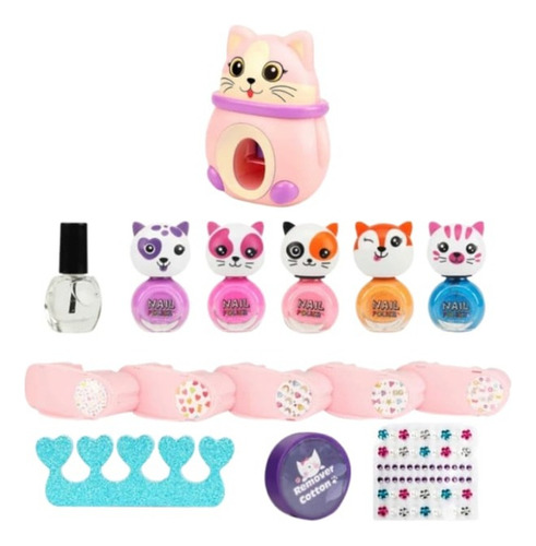 Set Juguete De Manicure Diseño De Uñas Nail Studio