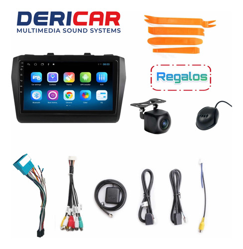 Estéreo Suzuki Swift 4+64 Carplay Android Auto 18-23 8core
