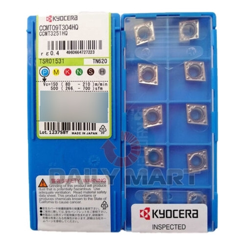 10pcs/new In Box Kyocera Ccmt09t304hq Tn620 Cnc Blade Aad