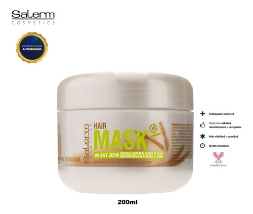 Salerm Mascarilla Germen De Trigo, Crema Tratamiento Capilar