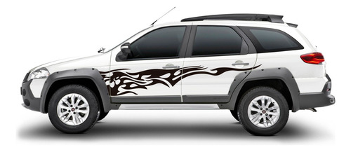 Calco Fiat Palio Adventure Tattoo Flame Tunning Tuning Juego