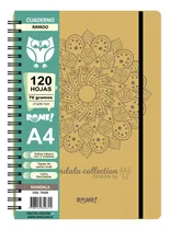Comprar Cuaderno A4 Rome Kraft Espiral X 120 Hjs Tapa Dura Rayada X2