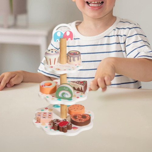 Suporte De Sobremesa De Madeira Playset Brinquedos De