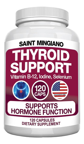 Suplemento Tiroides - Thyroid Support X 120 Caps U S A 