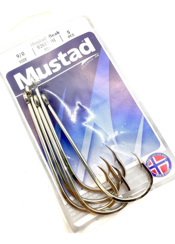 Anzuelos Mustad 92611 9/0 X10 U. Dorado Surubi Cazon Tiburon