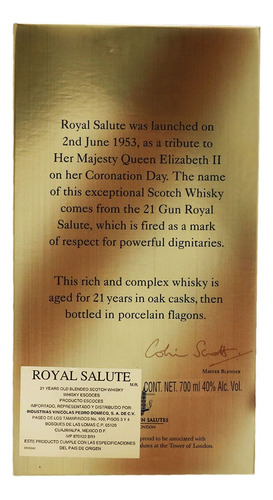 Chivas Regal 21 años Scotch escocés 700 mL
