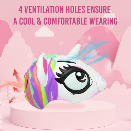 Casco De Bicicleta De Unicornio Para Niños Pathlane Para De