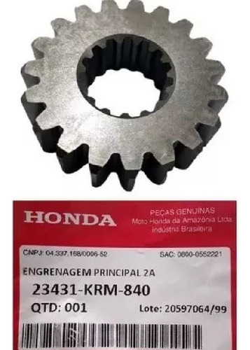 Engranaje  Honda  Cg 150 Primario 2da. Z-19 Original