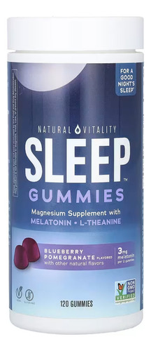 Natural Vitality 120 Gomitas Vitafusion Sabor Blueberry Granada