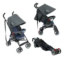 Comprar Cochecito Bebé Paraguita Avanti Compacto Posiciones Reclina Color Azul Chasis Blanco