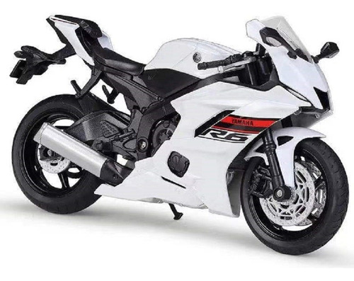 Motocicleta Welly 2020 Yamaha Yzf-r6 Blanca 1/12 [u]