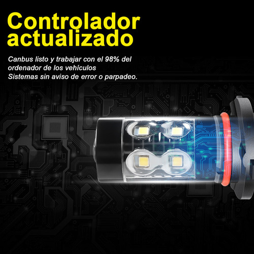Para Ford Ranger 2001-2011 Kit De Faros+luces Antiniebla Led