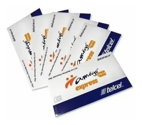 Lote De 10 Chips Amigo Express Ilimitado Lada Mty