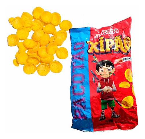 Salgadinho Chips Sabor Presunto Xipão Pacote Grande 120g